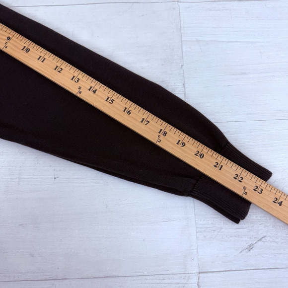 Pact Classic Polo Sweater Women Large Black Organic Cotton Preppy Minimalist - Picture 13 of 16